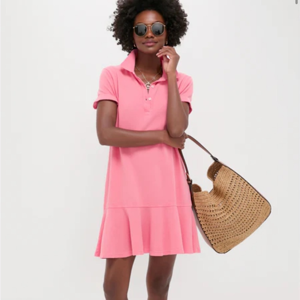 Tuckernuck Washed Pink Pique May Polo Dress BNWT